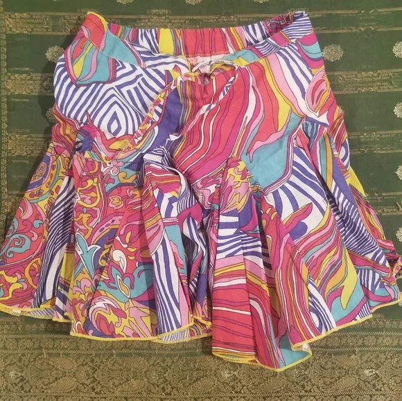 Boho shirt and skirt set size 6 (like new)